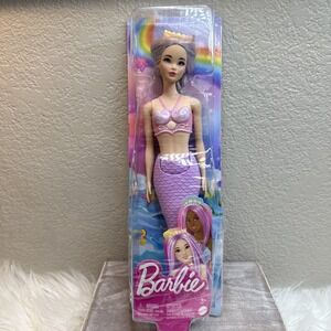 $18 🌙 2023 Barbie Mermaid PURPLE Fantasy Hair Doll Pre owned